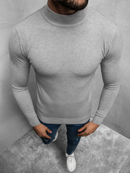 Sweter męski półgolf szary OZONEE TMK/YY05/3Z