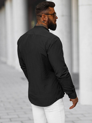 Koszula męska czarna OZONEE O/V111