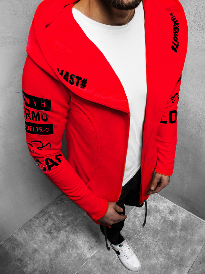 Толстовка чоловіча Червона OZONEE A/11110Z