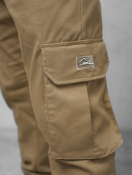 Spodnie męskie joggery camelowe OZONEE O/G3006Z