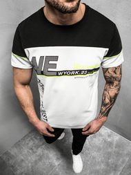 T-Shirt męski biały OZONEE JS/SS11002Z