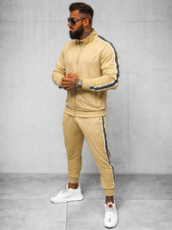 Komplet dresowy męski beżowy OZONEE O/3C101/2