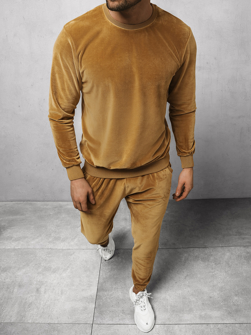 Спортивний костюм чоловічій Гiрчичний OZONEE O/12130