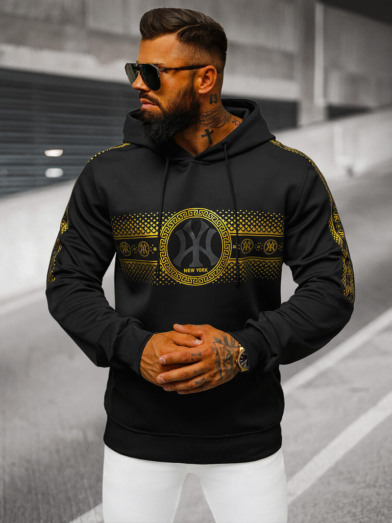 Толстовка Чоловіча Чорна OZONEE JS/8B1100/3