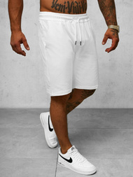 Spodenki dresowe męskie białe OZONEE O/1425SP