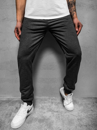 Spodnie dresowe męskie grafitowe js/xw002sz