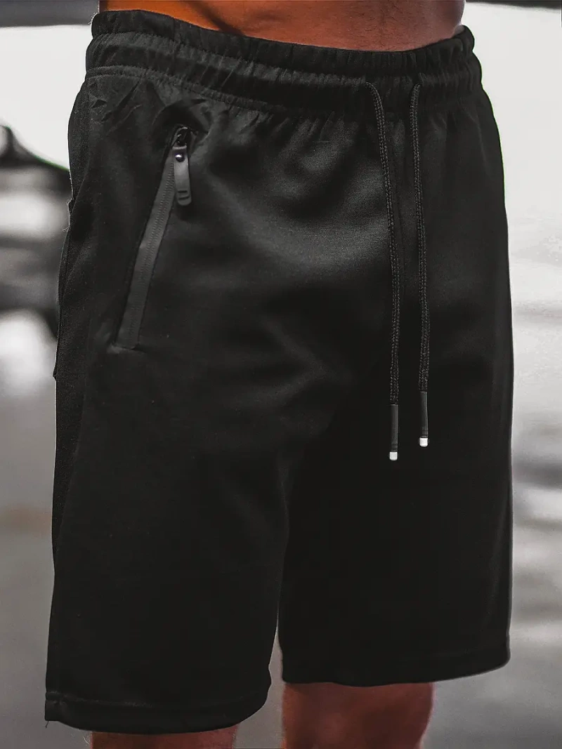 Spodenki dresowe męskie czarne OZONEE O/WW20012/1