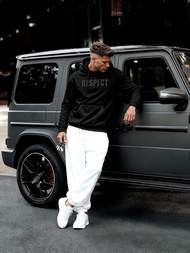 Bluza z kapturem męska czarna OZONEE JS/8B1968/3