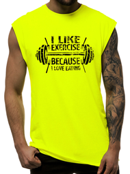 Майка чоловіча Жовта-неон OZONEE MACH/M1210