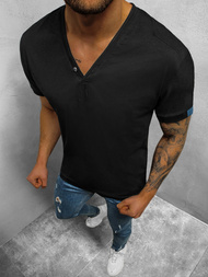 T-Shirt męski czarny OZONEE NB/3013