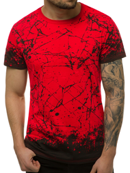 T-Shirt męski czerwony OZONEE JS/SS11019