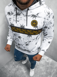 Bluza z kapturem męska biała OZONEE O/HM352