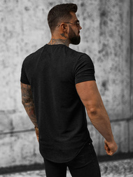 T-Shirt męski czarny OZONEE O/P1108