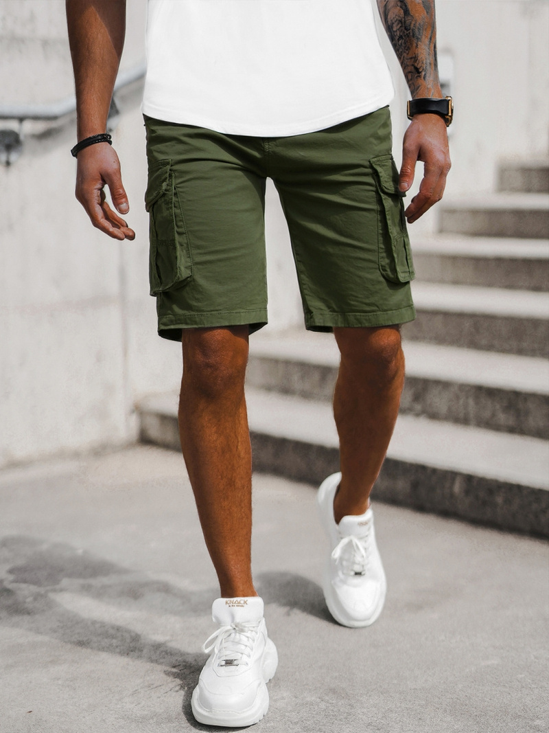 Spodenki męskie chino zielone OZONEE T/XX160086/3