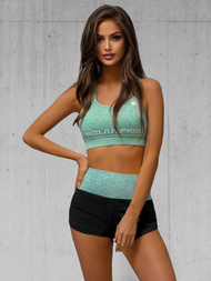 Жіночий спортивний костюм з трьох частин м'ятний OZONEE O/YW0401Z