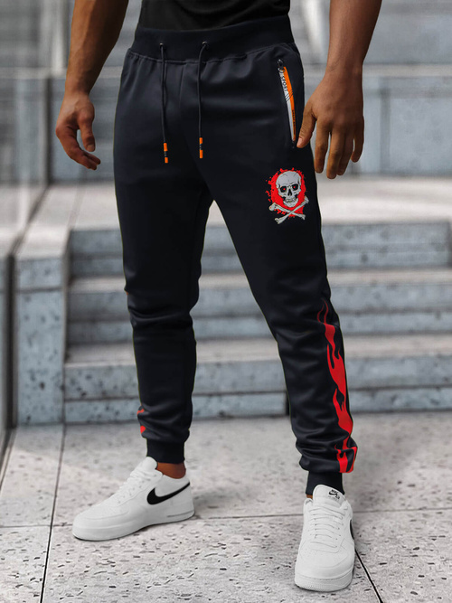 Spodnie dresowe męskie granatowe OZONEE JS/K10237Z