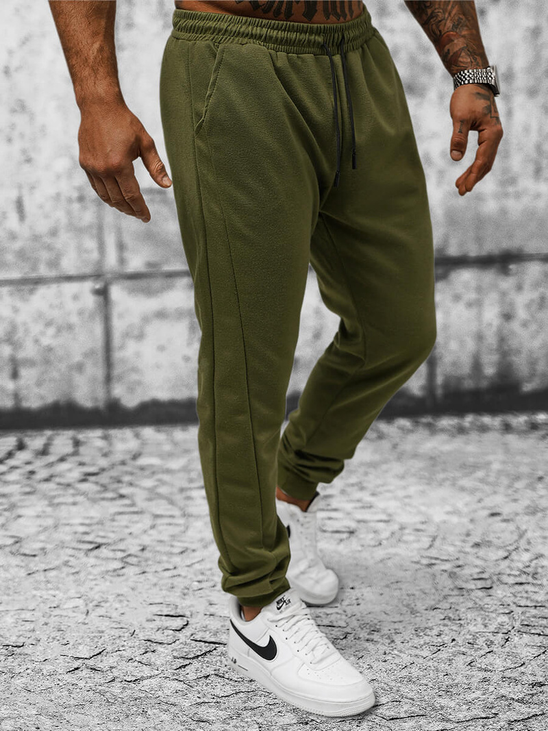 Spodnie dresowe męskie zielone OZONEE JS/8K205