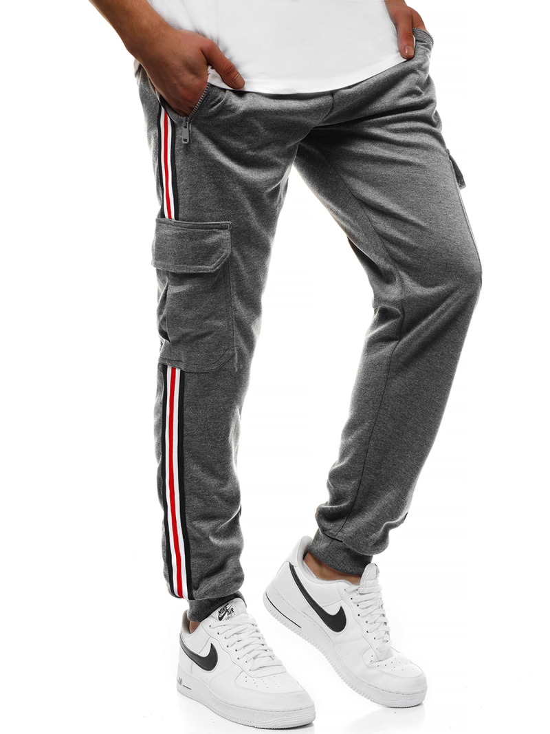 Штани спортивні чоловічі Темно-сірі OZONEE JS/JZ11009