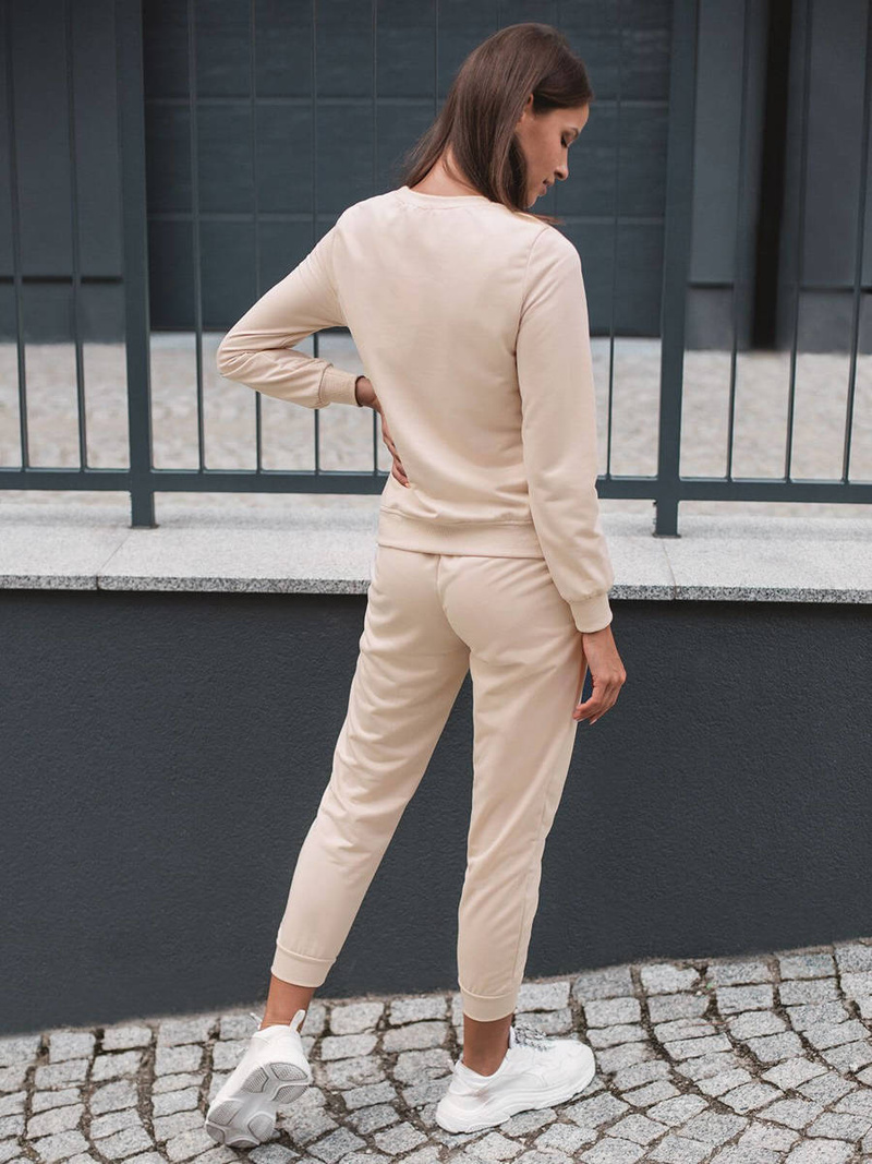 Жіночий спортивний костюм з двох частин Бежева OZONEE O/MB2037/21