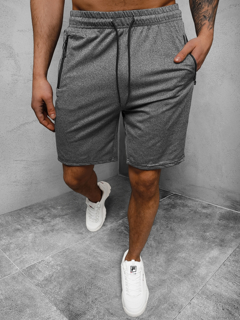 Spodenki dresowe męskie grafitowe OZONEE JS/68010/5