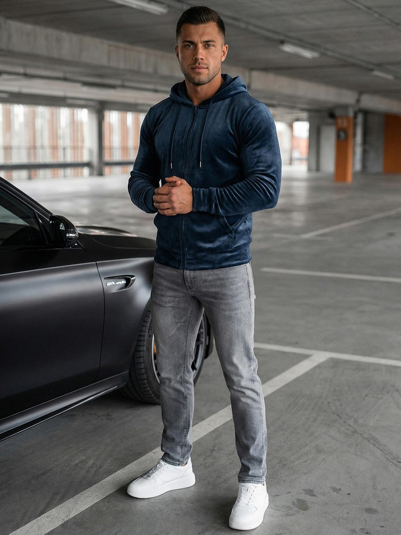 Толстовка костюм чоловіча tемно-cиня OZONEE JS/8B1168/25Z