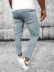 Spodnie jeansowe męskie niebieskie OZONEE O/1710/6