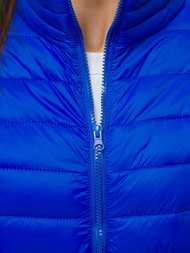 Kurtka przejściowa damska ciemno-niebieska OZONEE JS/M23037/185