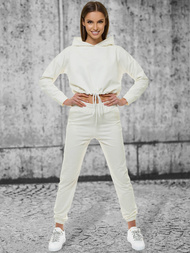 Жіночий спортивний костюм з двох частин Кремова OZONEE O/12108