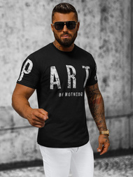 T-shirt męski czarny OZONEE O/1180Z