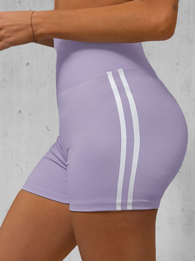 Legginsy krótkie damskie kolarki jasno-fioletowe OZONEE O/LK382