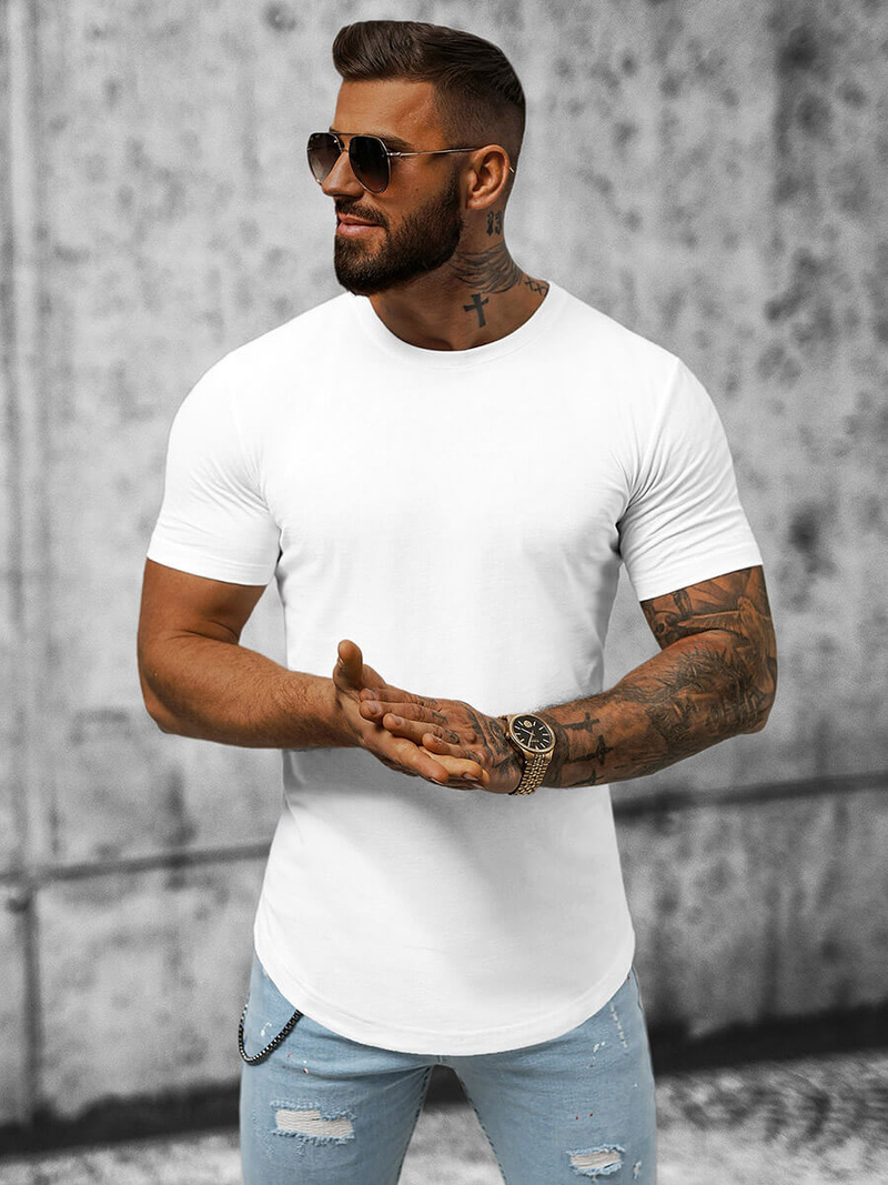 Футболка чоловіча Біла OZONEE B/181227Z