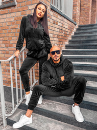 Dresy welurowe dla par 07 czarne