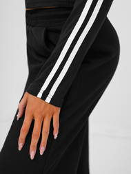 Komplet dresowy damski dwuczęściowy czarny OZONEE JS/M60815AB