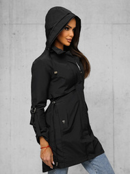 Kurtka damska przejściowa czarna OZONEE JS/16M9233/392