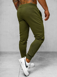 Spodnie dresowe męskie khaki OZONEE JS/XW01Z
