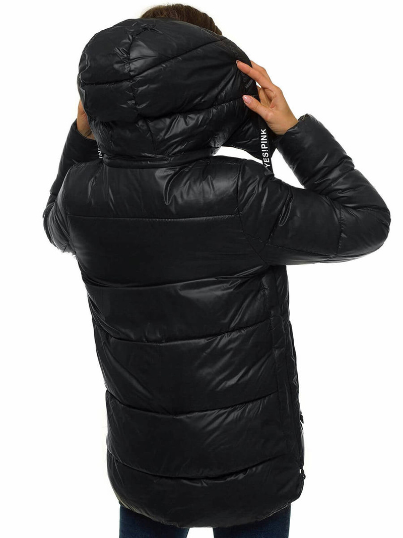 Kurtka zimowa damska czarna OZONEE O/M1552/1