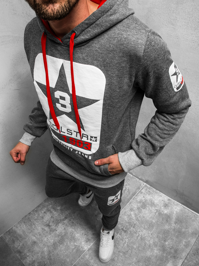 Толстовка чоловіча графіт JS/Y10001BZ