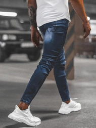 Spodnie jeansowe męskie niebieskie OZONEE NB/MP0029BZ