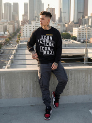 Bluza męska czarna OZONEE JS/8B1763/3Z