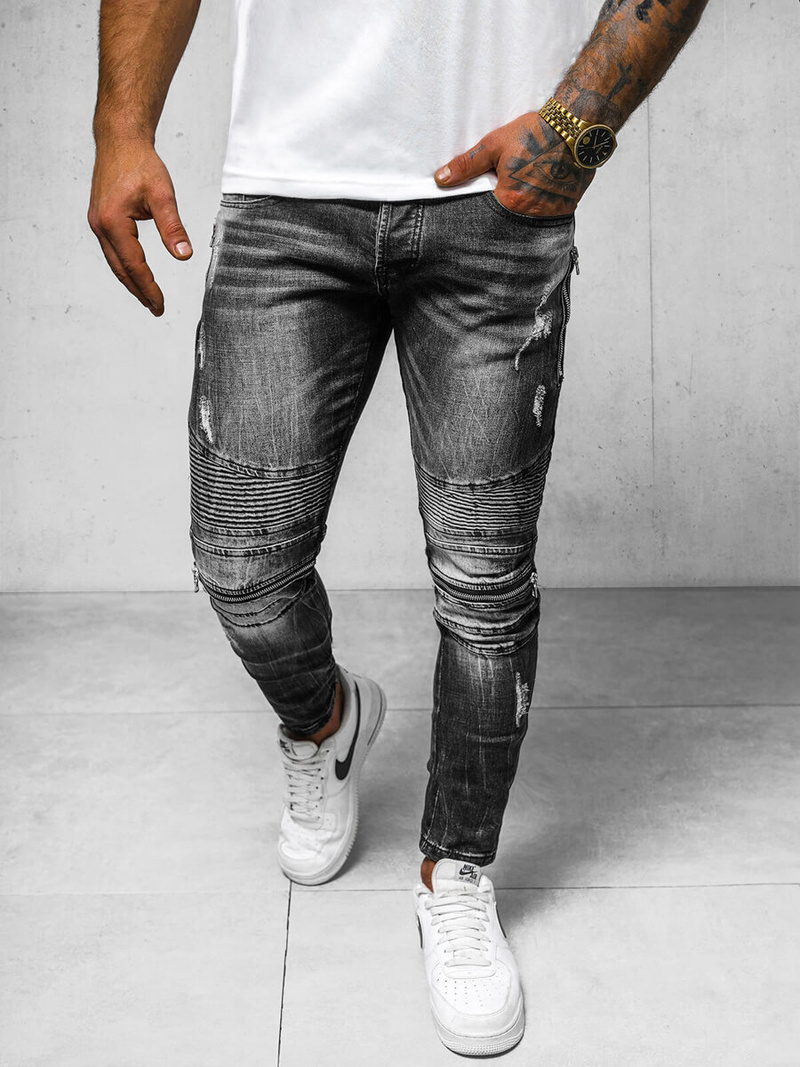 Джинси чоловічі чорнi OZONEE NB/MP007NZ