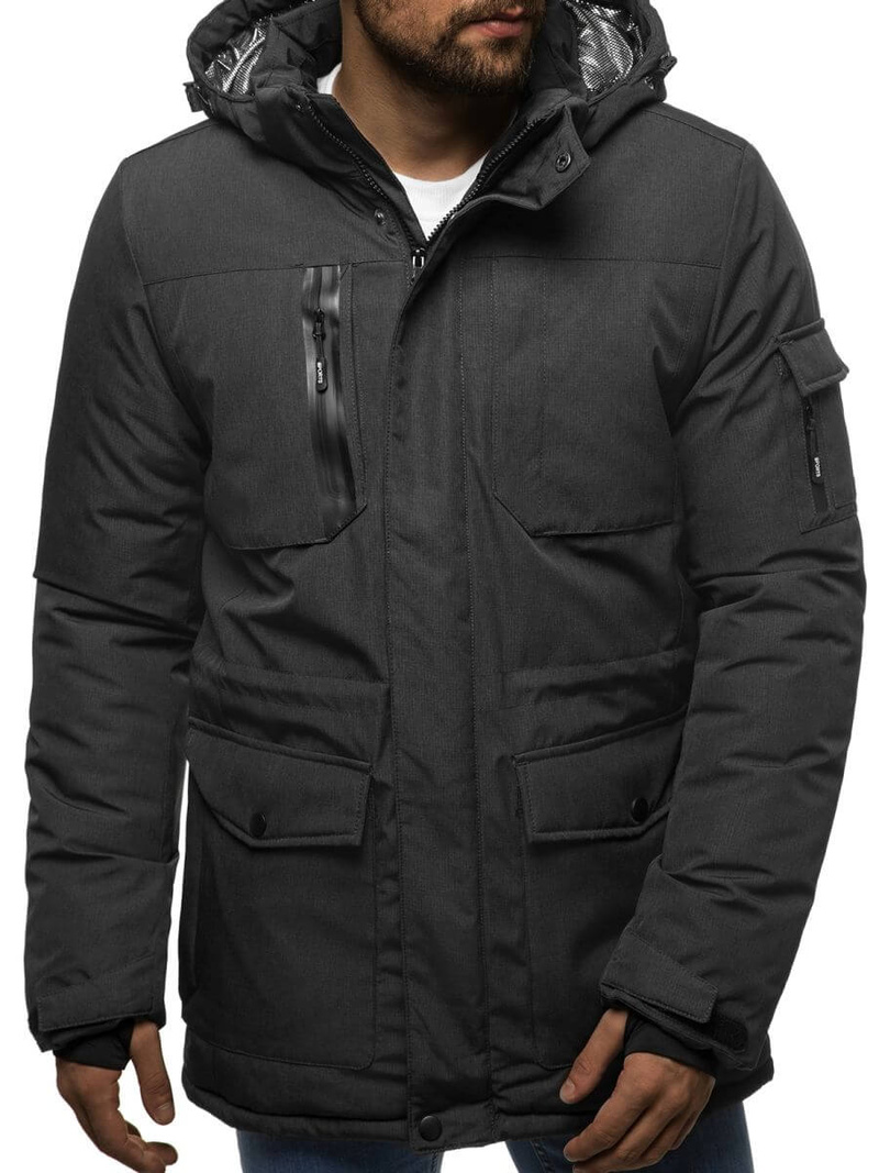 Куртка чоловіча Темно-сіра OZONEE O/9803