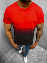 T-Shirt męski czerwony OZONEE JS/8T93/18