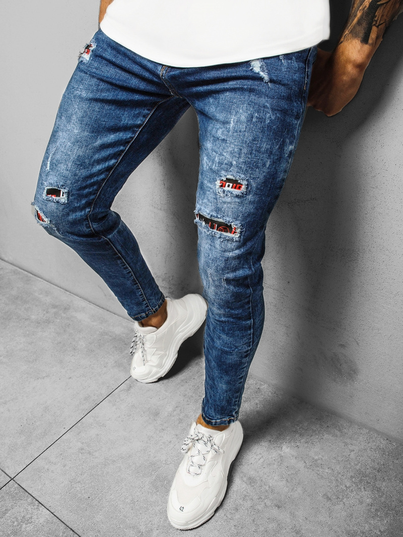 Джинси чоловічі Синi OZONEE DR/TF092Z