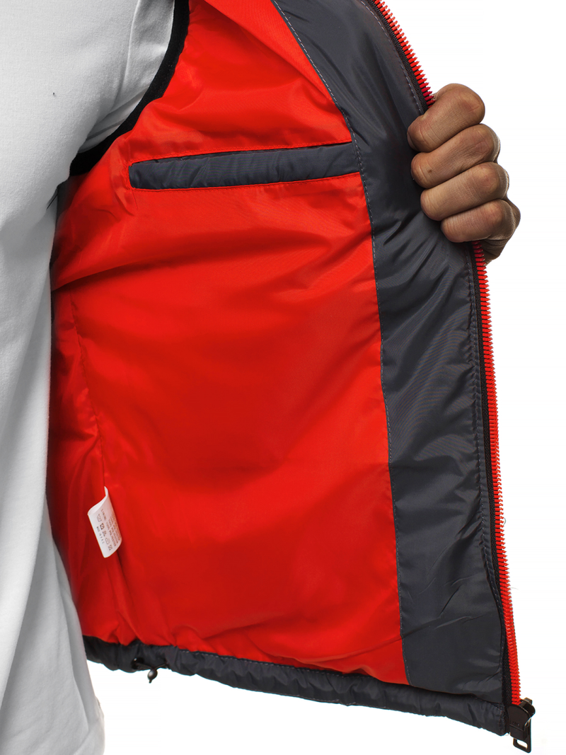 Безрукавка чоловіча Темно-сіра OZONEE N/6102Z