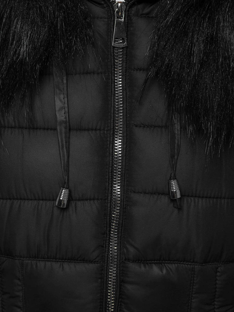 Kurtka zimowa damska czarna OZONEE O/SW027/1