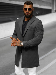 Płaszcz męski grafitowy OZONEE JB/1047Z