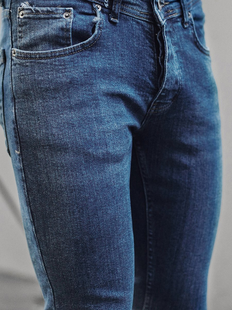 Spodnie męskie jeans niebieskie OZONEE O/4407/02