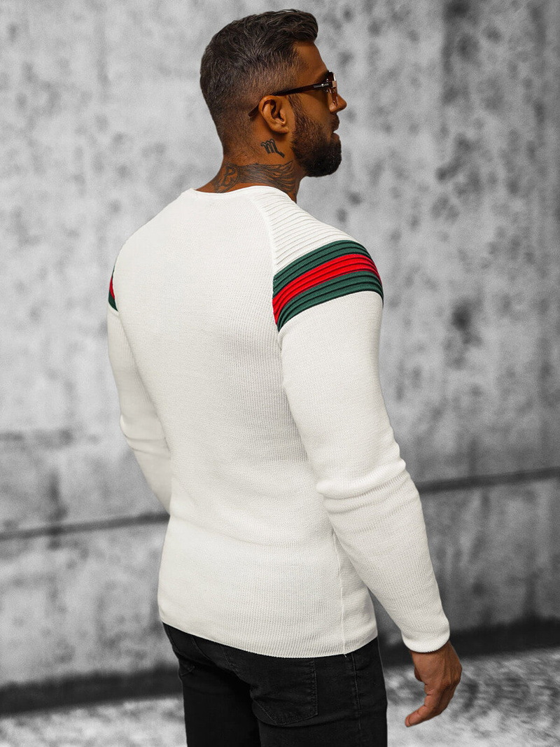 Светр чоловічій kремовий OZONEE L/2457Z