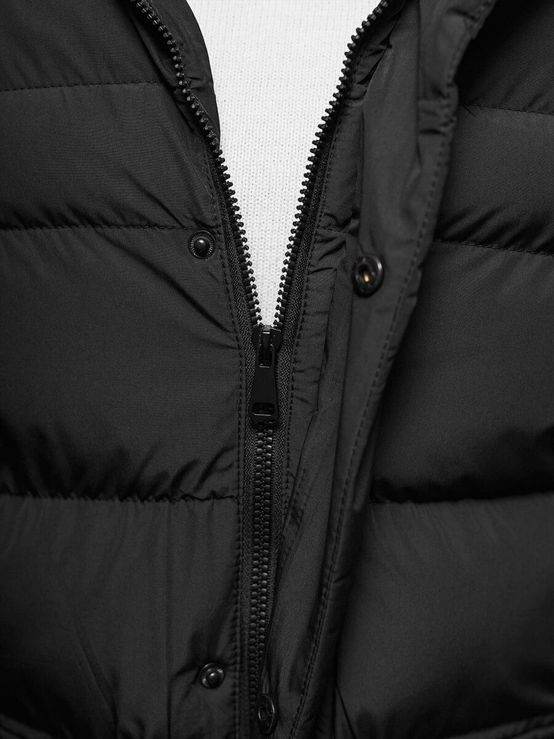 Kurtka męska pikowana czarna OZONEE JS/22M332/392