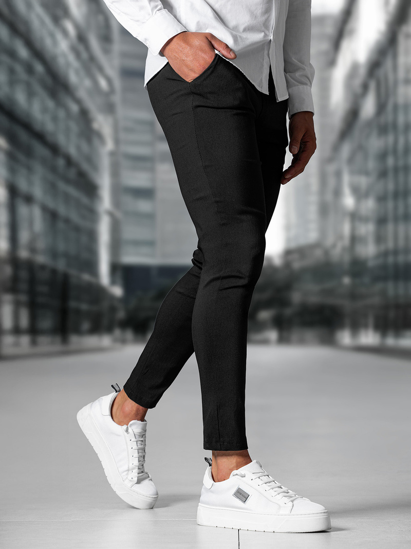 Чоловічі штани чинос чорнi OZONEE O/P4049Z